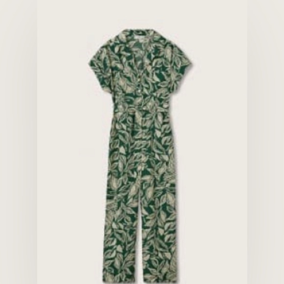 Mango leaf print jumpsuit - Picture 1 of 8